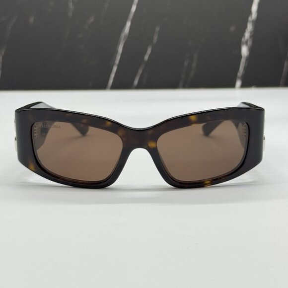 NEW BALENCIAGA BB0360S 002 UNISEX HAVANA SUNGLASSES - Picture 3 of 9